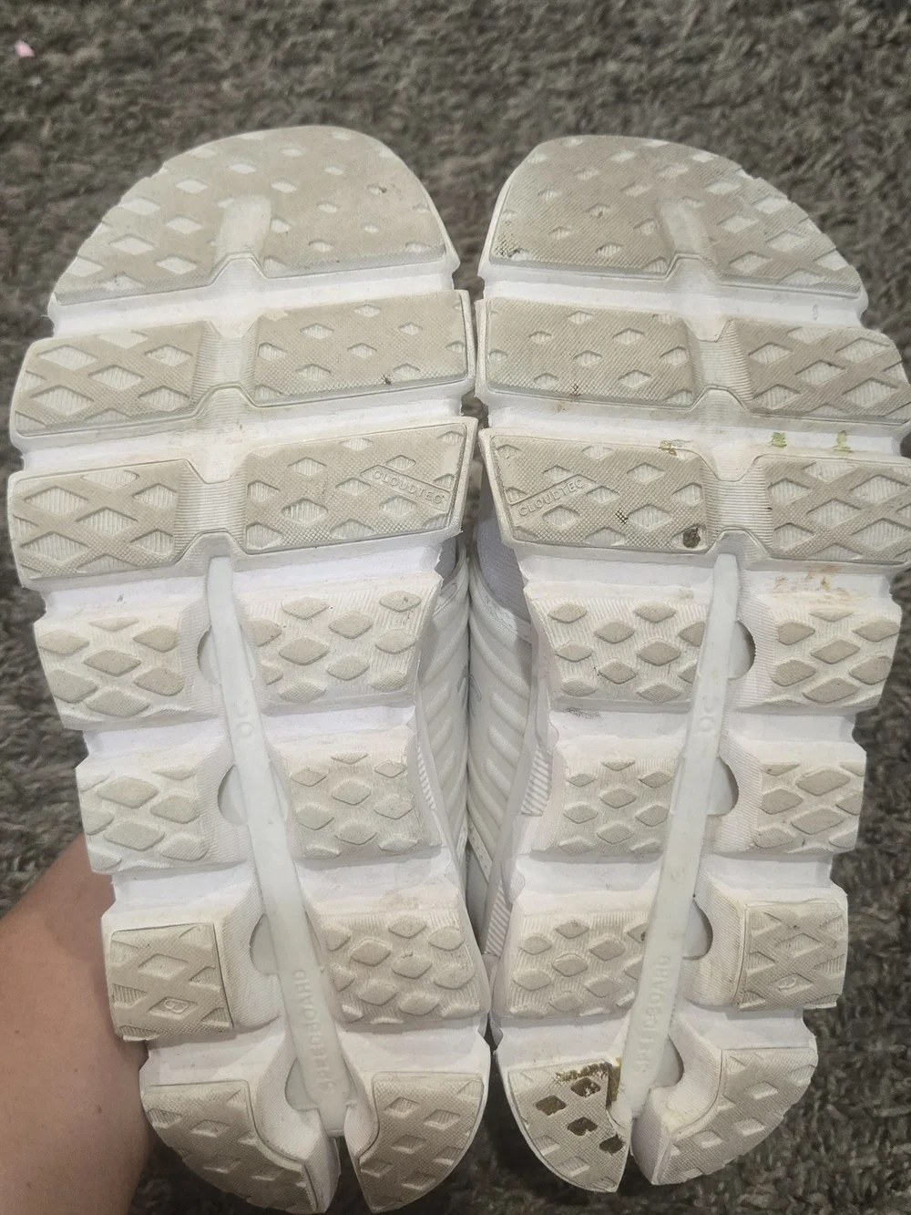 On Running Womens White Cloud Running Sneakers